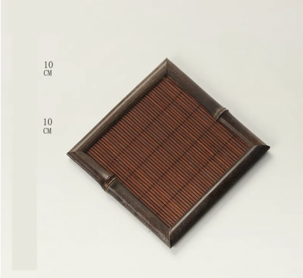Bamboo Tea Coasters Set - Premium Natural Drink Coasters for Mindful Living