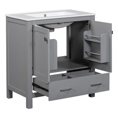 The Serene 30" Soft-Close Bathroom Vanity & Embedded Sink