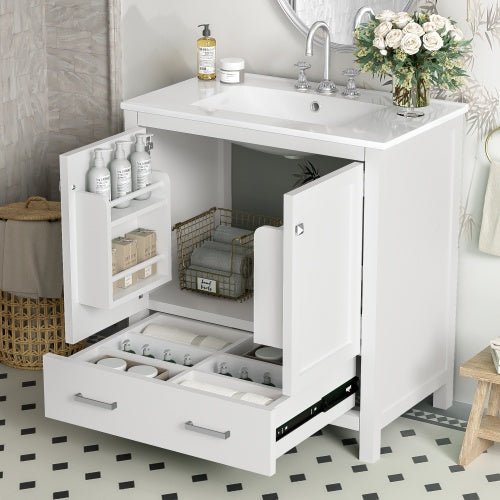 The Serene 30" Soft-Close Bathroom Vanity & Embedded Sink
