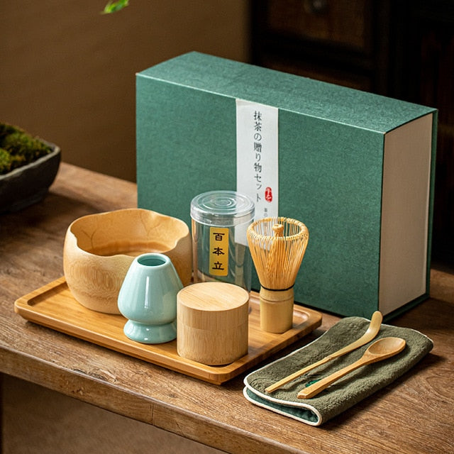Traditional Bamboo Matcha Set - Premium Ceremonial Tea Kit for Mindful Rituals