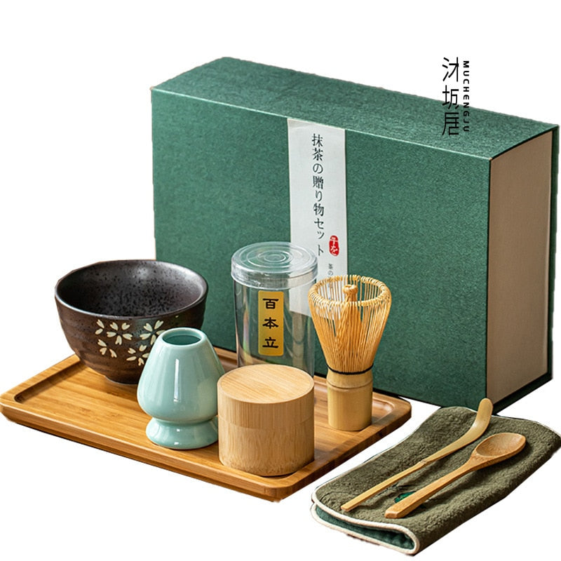 Traditional Bamboo Matcha Set - Premium Ceremonial Tea Kit for Mindful Rituals