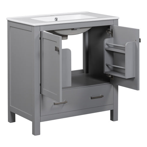 The Serene 30" Soft-Close Bathroom Vanity & Embedded Sink