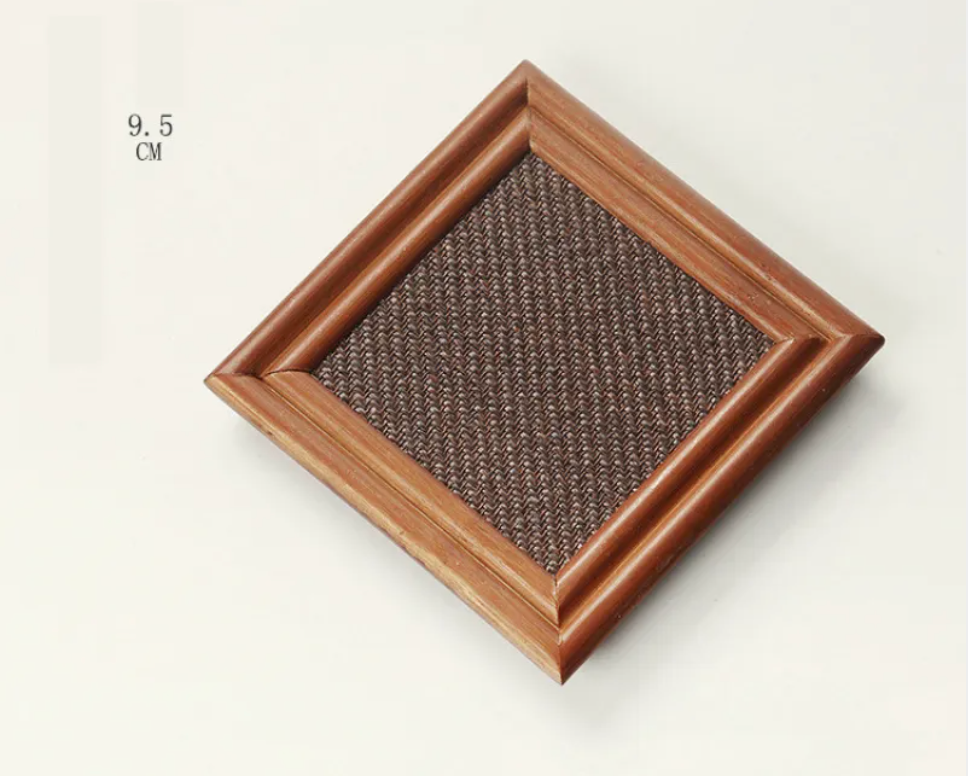 Bamboo Tea Coasters Set - Premium Natural Drink Coasters for Mindful Living