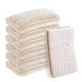 Natural Loofah Kitchen Sponges 6-Pack - Eco-Friendly Dish & Scrub Sponges