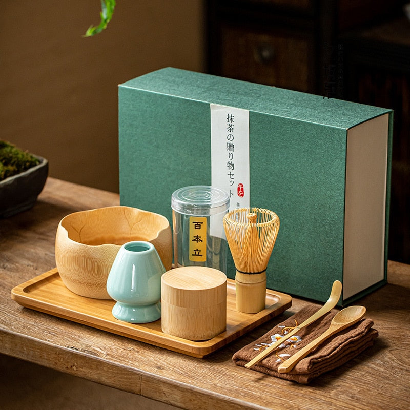 Traditional Bamboo Matcha Set - Premium Ceremonial Tea Kit for Mindful Rituals