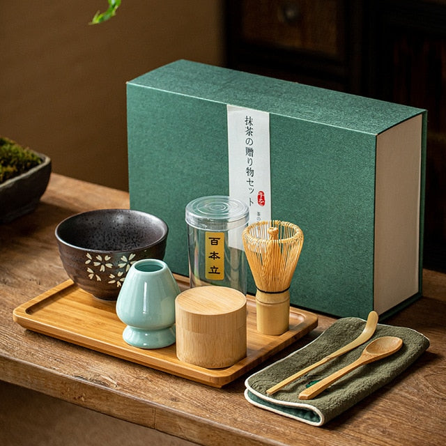 Traditional Bamboo Matcha Set - Premium Ceremonial Tea Kit for Mindful Rituals
