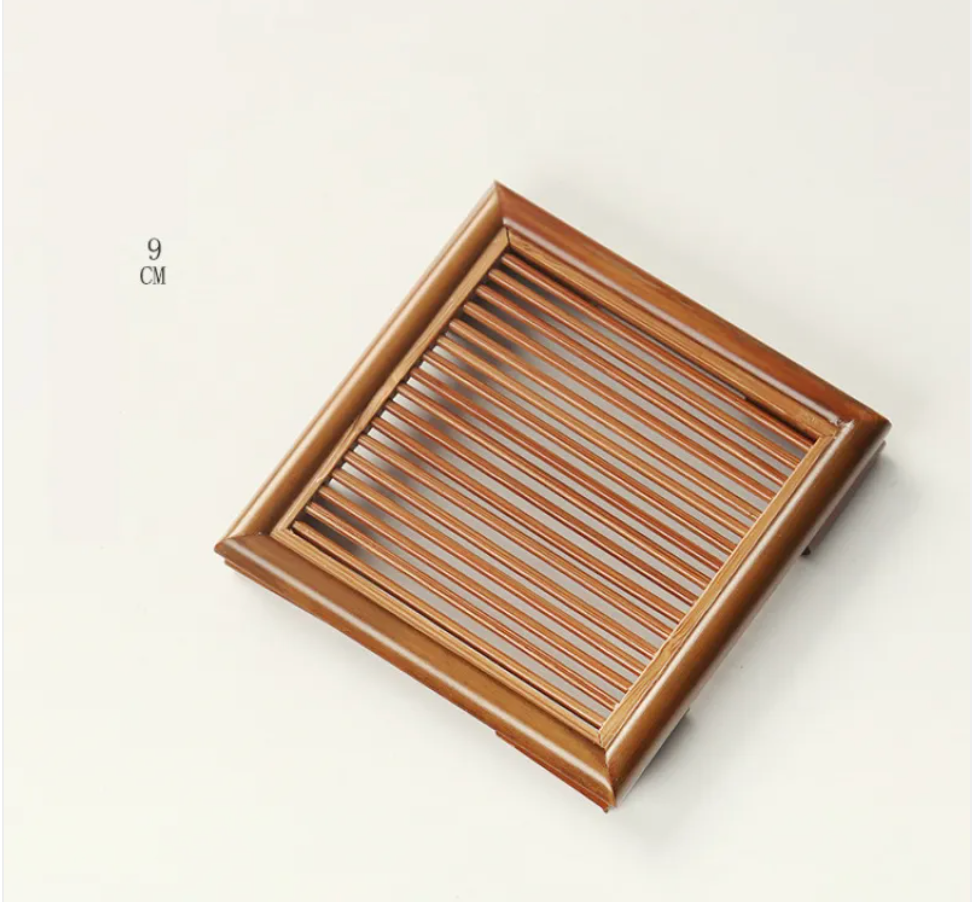Bamboo Tea Coasters Set - Premium Natural Drink Coasters for Mindful Living